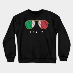 Italy Sunglasses, Italy Flag, Italy gift , Italian Crewneck Sweatshirt